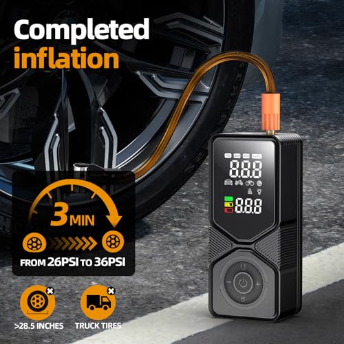 Portable Tire Inflator 150 PSI Cordless Air Compressor