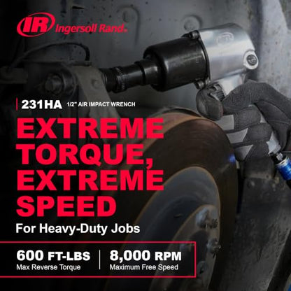 Ingersoll Rand 231HA 1/2"-Drive Air Impact Wrench - size: 1/2" Impact - Bottom Exhaust
