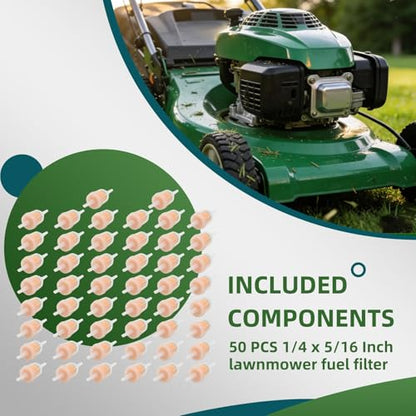 Fuel Filter Gas InlineCompatible with Small Tractors Lawn Movers