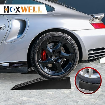 HOXWELL Portable Car Ramps for Oil Changes High Lift, Heavy Duty Low Profile Car Ramps for Jack Support, Vehicle Ramps for Garage, 31.5''x8.1''x4.9'', GVW 10000 LBS, 2PCS - size: 270-2PCS