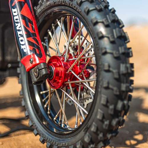 Pro-Line Racing 1/4 Pro-Spec Aluminum V2 Bead Front Wheel Assembled Black/Red Promoto-MX PRO283600T2