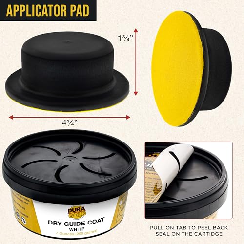 Dura-Gold Premium White Dry Guide Coat Kit, 7 Ounces (200 Grams) - Powder - color: White