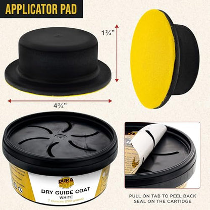 Dura-Gold Premium White Dry Guide Coat Kit, 7 Ounces (200 Grams) - Powder - color: White