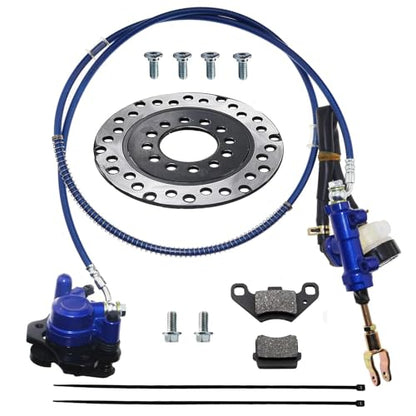 PRO BAT 110cc Go Kart Hydraulic Brake Caliper Master Cylinder Assembly Kit - color: Blue