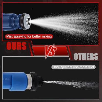 0280156029 Fuel Injectors Set of 6 Compatible with 2001-2003 Ranger 3.0L - color: F-0280156029