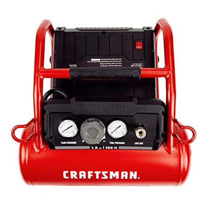 Craftsman 3 Gallon Hot Dog Air Compressor, Oil-Free 155 PSI