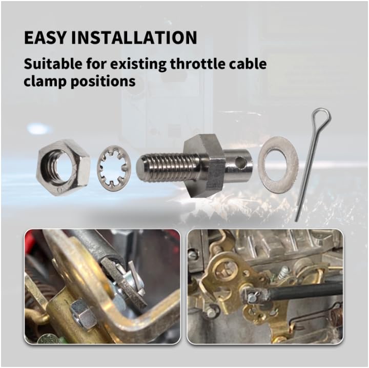 Throttle Cable Adapter Stud Kit Compatible with1977& Later Chevrolets also