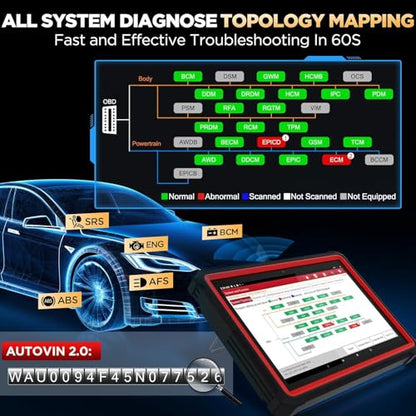 Launch X431 PRO3S+ V5.0,2026 Upgrade All-in-One Bidirectional Scan Tool,HD Trucks Scan,Topology Map,ECU Code,55+ Service,Full System,CANFD&DOIP,DBSCar VII VCI 2-Year Update