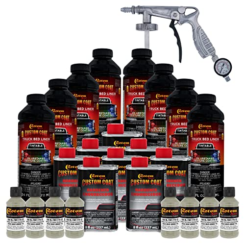 Custom Coat Gray Green Spray-On Urethane Truck Bed Liner Kit, 2 Gallons