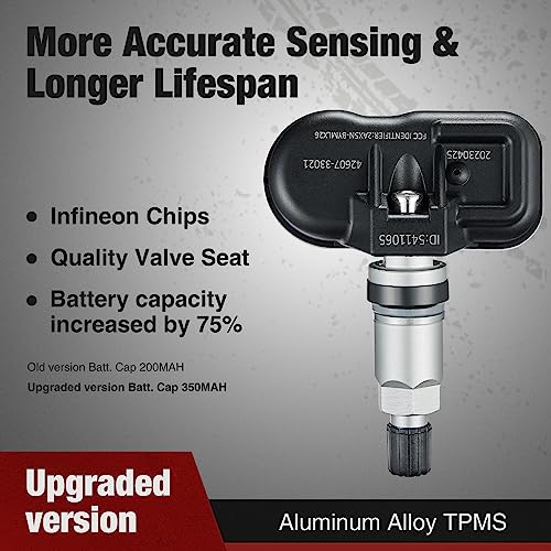 BDFHYK Upgrade TPMS Sensor 315Mhz Tire Pressure Monitoring System Compatible with Toyota 4Runner Avalon Camry Corolla FJ Cruiser Highlander Land Cruiser Matrix Prius V RAV4 Sequoia Tacoma Tundra Yaris - style: 4260735010