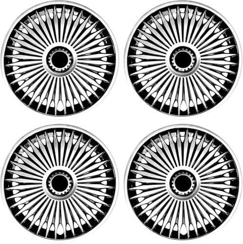 17 inch Wheel Cover for Iron Rim, Hubcap Car Rims Set of 4, Blade Rim Cover, Compatible/Replacement Automotive Wheel Tire ABS Plastic Decoration Accessories (Blade Style, 17 inch) - size: 17 inch, style: Blade Style