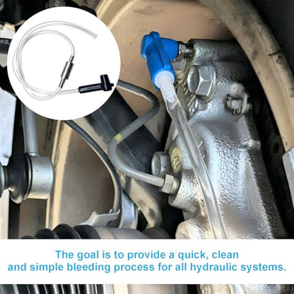 Brake Bleeder Hose Kit, One Way Check Valve Tube Bleeding Tool Kit with Clamps, Brake Fluid Hose Hydraulic Bleeding Tool for Car Motorcycle Clutch, Car Accessories