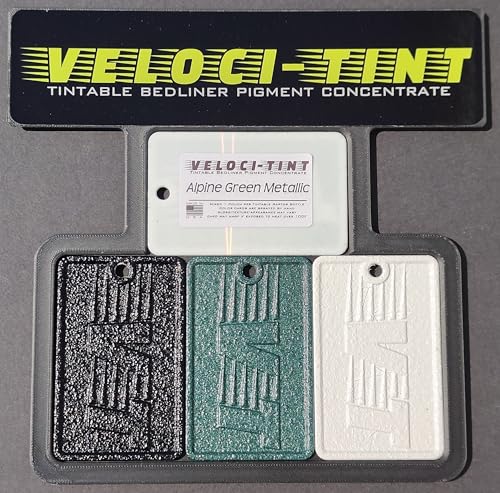 VelociTint Bedliner Pigment Concentrate 2oz Pouch for 2K Urethane Tintable Bed Liner 200+ Colors Available (Alpine Green Metallic) - color: Alpine Green Metallic