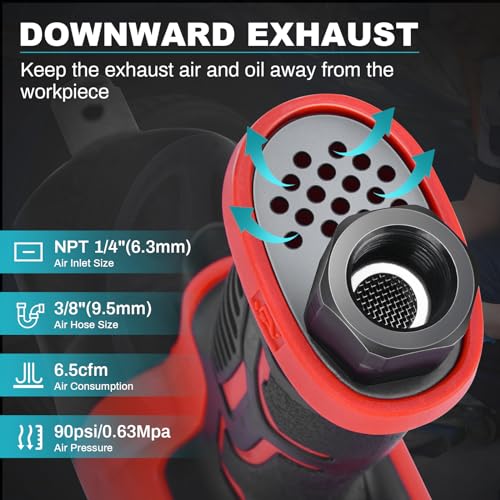 XIIW 3/4 Inch Air Impact Gun, Max Nut-busting Torque 1950 ft-lbs - size: ‎‎3/4 inch | 1950 ft-lbs