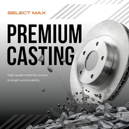 Max Advanced Brakes Front & Rear Brake Kit For Kia Soul - color: ValueMAX, size: KT1022