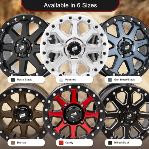 Tusk 4/137 Uinta Beadlock Wheel - 15x7, 4.0+3.0, Matte Black
