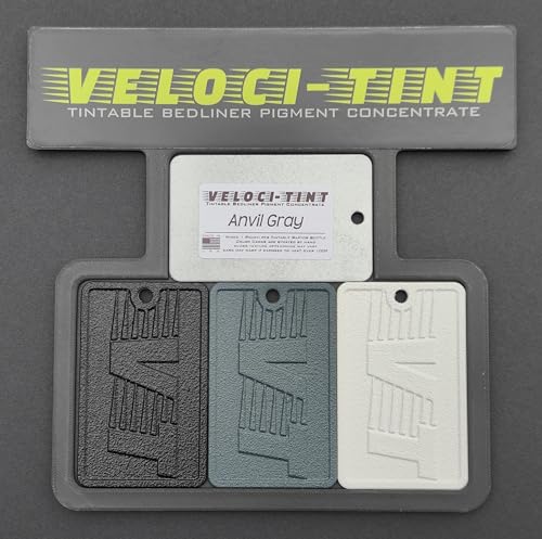 VelociTint Bedliner Pigment Concentrate 2oz Pouch for 2K Urethane Tintable Bed Liner 200+ Colors Available (Anvil Gray) - color: Anvil Gray