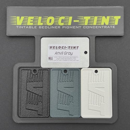 VelociTint Bedliner Pigment Concentrate 2oz Pouch for 2K Urethane Tintable Bed Liner 200+ Colors Available (Anvil Gray) - color: Anvil Gray