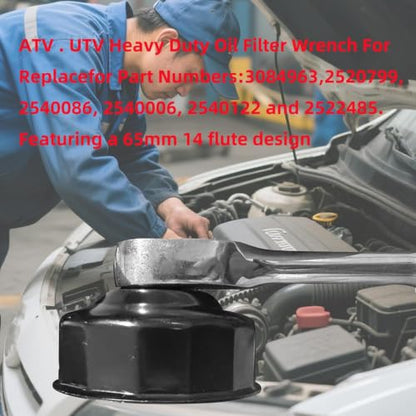 65mm 14 Flute Socket Heavy-Duty ATV UTV Oil Filter Wrench 2830550