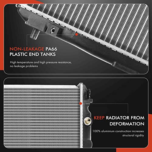 A-Premium Engine Coolant Radiator Assembly with Transmission Oil Cooler