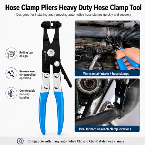 Electrical Disconnect Pliers Set, Fuel Line Disconnect Tool Kit, Automotive Electrical Connector Separator Removal Tool Kit and Hose Clamp Removal Pliers Set,Car Trim Removal Tools