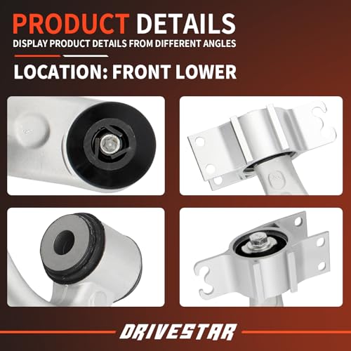 2 PCS Front Left Lower Control Arm, with Ball Joint & Bushing - size: CAK1356