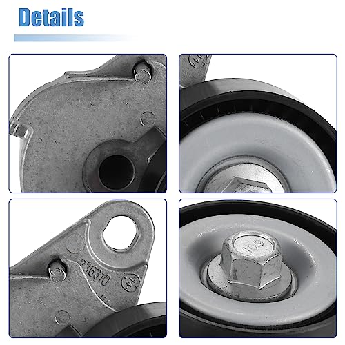 X AUTOHAUX Accessory Drive Belt Tensioner Assembly for Audi A3 1.8L 2015-2016 for Audi A3 Quattro 2.0L 2015-2016 2.0L No.06L903133D