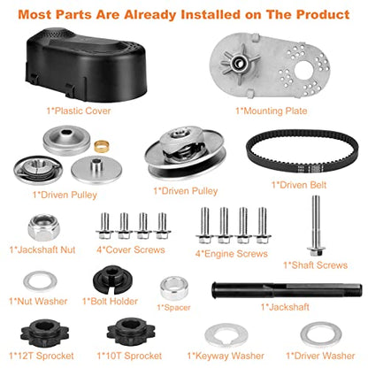 Torque Converter for Predator 212cc Engine, 6.5 HP 3/4" Clutch -30 Series - size: 3/4" CVT Clutch with 1 belt
