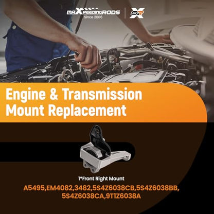 maXpeedingrods Front Right Engine Mount A5495 EM-4082 3482 5S4Z6038CB 5S4Z6038BB 5S4Z6038CA 9T1Z6038A for Ford Focus 2005-2011 Ford Transit Connect 2010-2013 2.0L L4 Auto Transmission - style: A5495