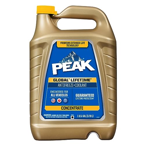 PEAK Global Lifetime Concentrate Antifreeze and Coolant for All Vehicles, 1 Gal. - size: Concentrate