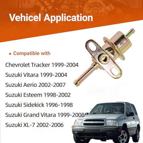 15610-67D00 Fuel Injection Pressure Regulator Compatible with Suzuki Vitara Grand Vitara XL-7 Aerio Esteem Sidekick
