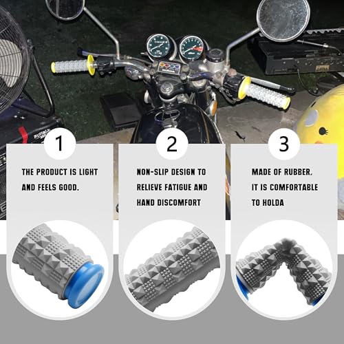 Motorcycle Throttle Assembly,7/8" Quick Twist Throttle Grips with Throttle Cable Aluminum Alloy Universal for CRF KLX SSR TTR 110 125 150 250cc Dirt Pit Bike ATV Mini Bike - color: Blue