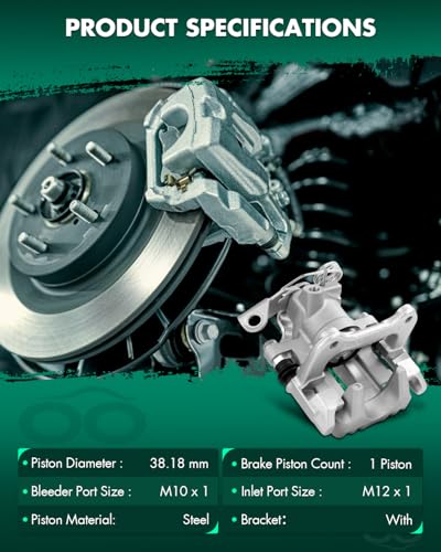 SCITOO Rear Right Passenger Disc Brake Caliper with Bracket 19B2108 - size: Rear Passenger[19B2108]