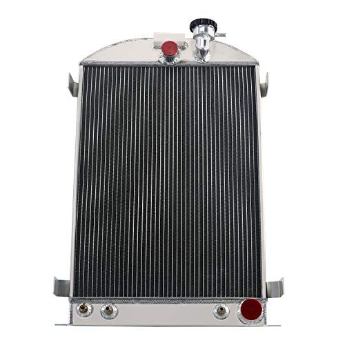 4 Row Aluminum Radiator for 1930-1936 Ford Model-A Hot Rod Chevy V8