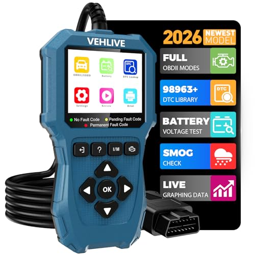 V880 OBD2 Scanner Diagnostic Tool for Car Code Reader/Reset Emissions Test - color: blue
