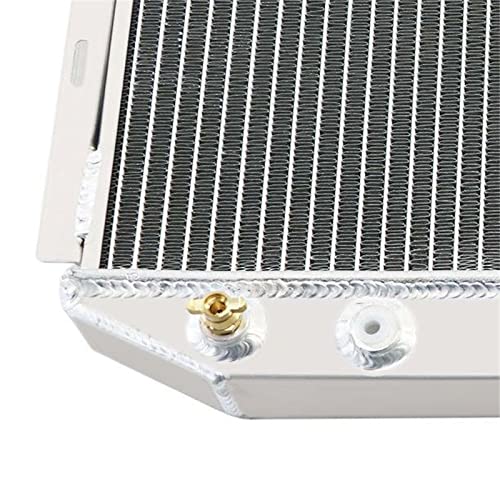 3 Row Radiator For Ford Mustang 1964-1966 Falcon Comet 1960-1965 - size: 3 Row Radiator+CNC 1.3Bar Cap