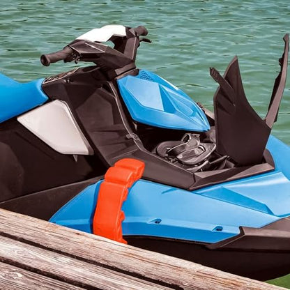 JOJOCY 2 PCS Snap in Bumpers/Fenders Kit, Tear-Resistant Material for Sea-Doo GTI, GTR, Wake 170 (2020+) & RXP-X (2021), Orange, Fits Models 295100418 & 295100729