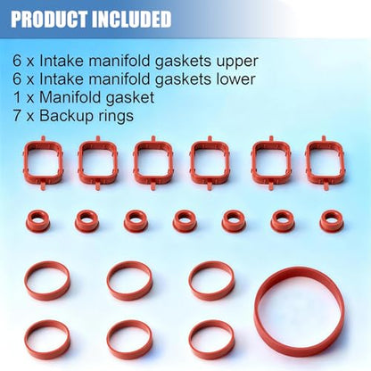 Sorello 11612245439 Engine Intake Manifold Gasket Seal Set for BMW X5 335D