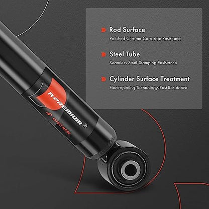 A-Premium Rear Shock Absorbers, Set of 2 - Compatible with Honda, Acura - style: Rear Left and Right