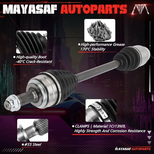 66-4225 Front Passenger Side CV Axle Shaft Assembly - size: 66-4225