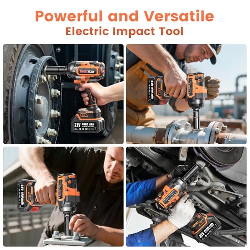 TaskStar 1500N.m 1/2" Cordless Impact Wrench for Auto Repair - style: 1500Nm