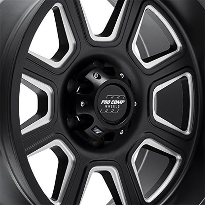 PRO COMP Alloys 5164-213647 Black Wheel with Alloy Steel (20 x 10. inches /6 x 135 mm, -18 mm Offset)