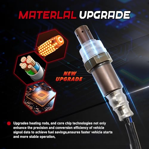 2Pcs Oxygen Sensors Upstream 234-9112 & Downstream 234-4305 Compatible for 2011-2013 Toyota Corolla Matrix [1.8L L4] Only - size: 234-9112 # 234-4305