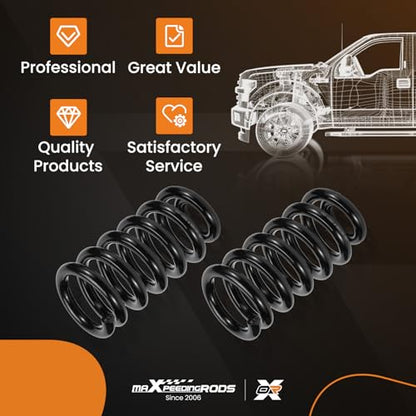 maXpeedingrods 3” Front Lowering Spring for Chevy C10/GMC C15 2WD 1963-1987 - size: 3" Front Drop