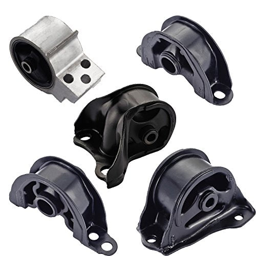 ENA Engine Motor and Trans Mount Set of 5 Compatible with Acura Integra 1.8L 1994 1995 1996 1997 1998 1999 2000 2001 2002 Automatic Transmission Replacement for A6502 A6506 A6520 A6551 A6571