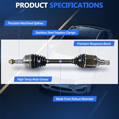 Maxfavor CV Axle Front AWD Fit for 2013-2018 Toyota RAV4