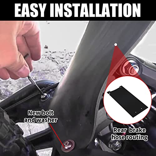Longer Fender, Upgraded Shock Absorption Mud Guard Mud Flap, Rear Mudguard Dust Cover Protector for Sur Ron Light Bee X/S Segway X160/ X260, Fits Original & Raised Seat - size: Longer