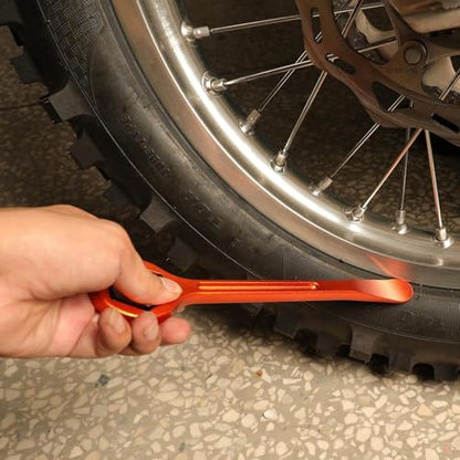 10MM/0.39'' 12MM/0.47'' 22MM/0.87'' 27MM/1.06'' 32MM/1.26'' Universal Motorcycle Tire Iron Set Changing Tool Kit Combo Levers Set Tire Repair Tool for Hex Wrench Spanner Head - color: 12mm--black