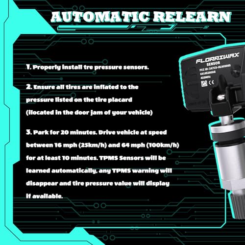 TPMS Sensor 433MHz Tire Pressure Monitoring Sensor for Chrysler - size: 68105280AG