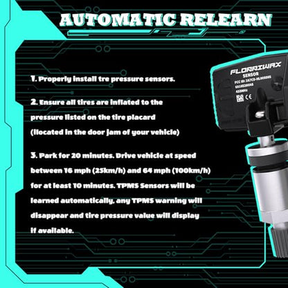 TPMS Sensor 433MHz Tire Pressure Monitoring Sensor for Chrysler - size: 68105280AG